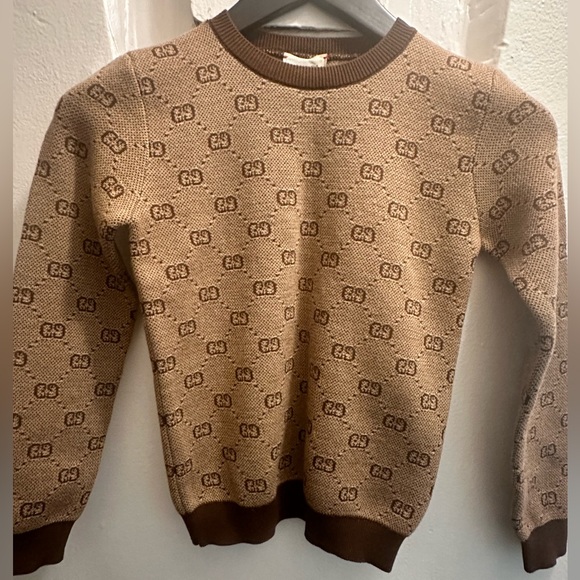 Gucci Other - Gucci Kids monogram-print knitted jumper